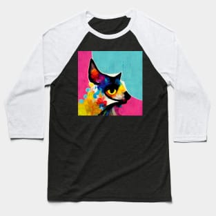 Abstract Cat Baseball T-Shirt